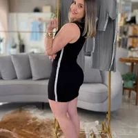 Vestido Canelado Preto Colcci Ref 15546 - imagem 1