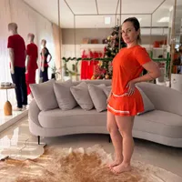 Camiseta Colcci Laranja Disco Ref 15675 - imagem 1