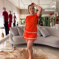 Camiseta Colcci Laranja Disco Ref 15675 - imagem 2