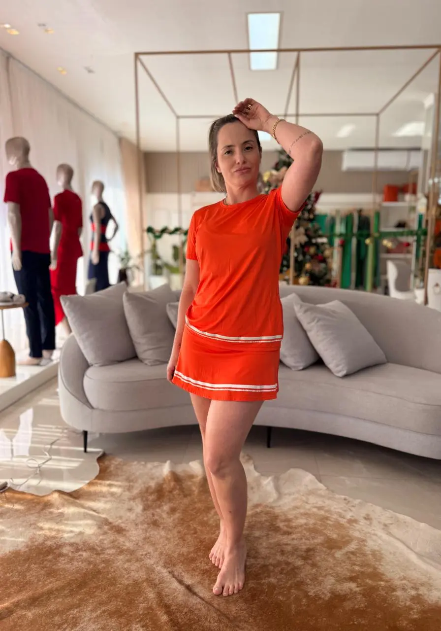 Camiseta Colcci Laranja Disco Ref 15675