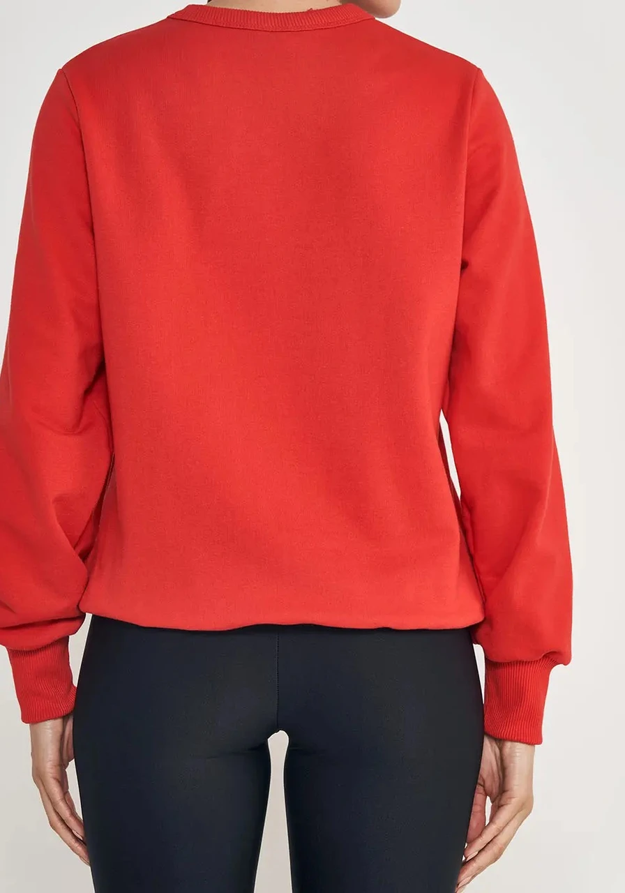 Blusao moletom Colcci vermelho Ref 13424