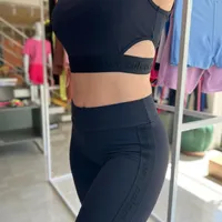 Conjunto Top E Calça Legging Sport Perfect Black Colcci - imagem 3