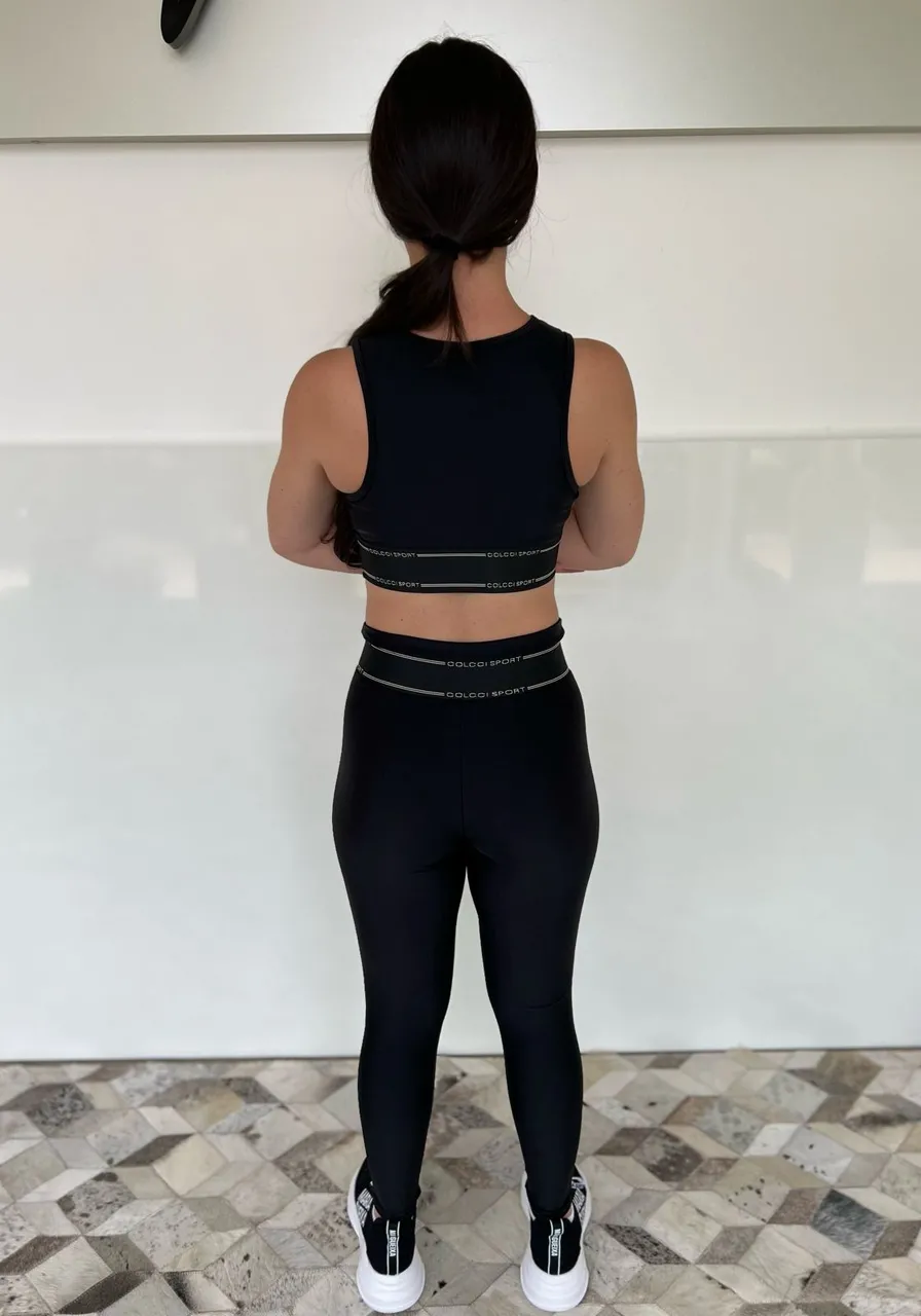 Top Acetinado Black Colcci