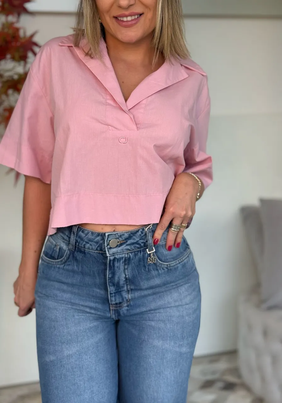 Blusa Ampla Gola Polo Colcci 