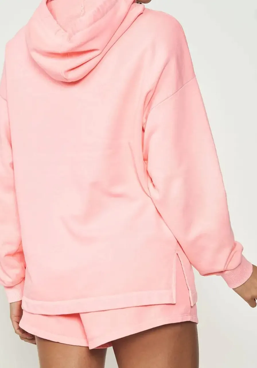 Blusão Moletom Com Capuz Colcci Rosa Cailee ref 13879