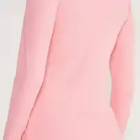 Blusa Canelada Manga Longa Rosa ref 13421 - imagem 1