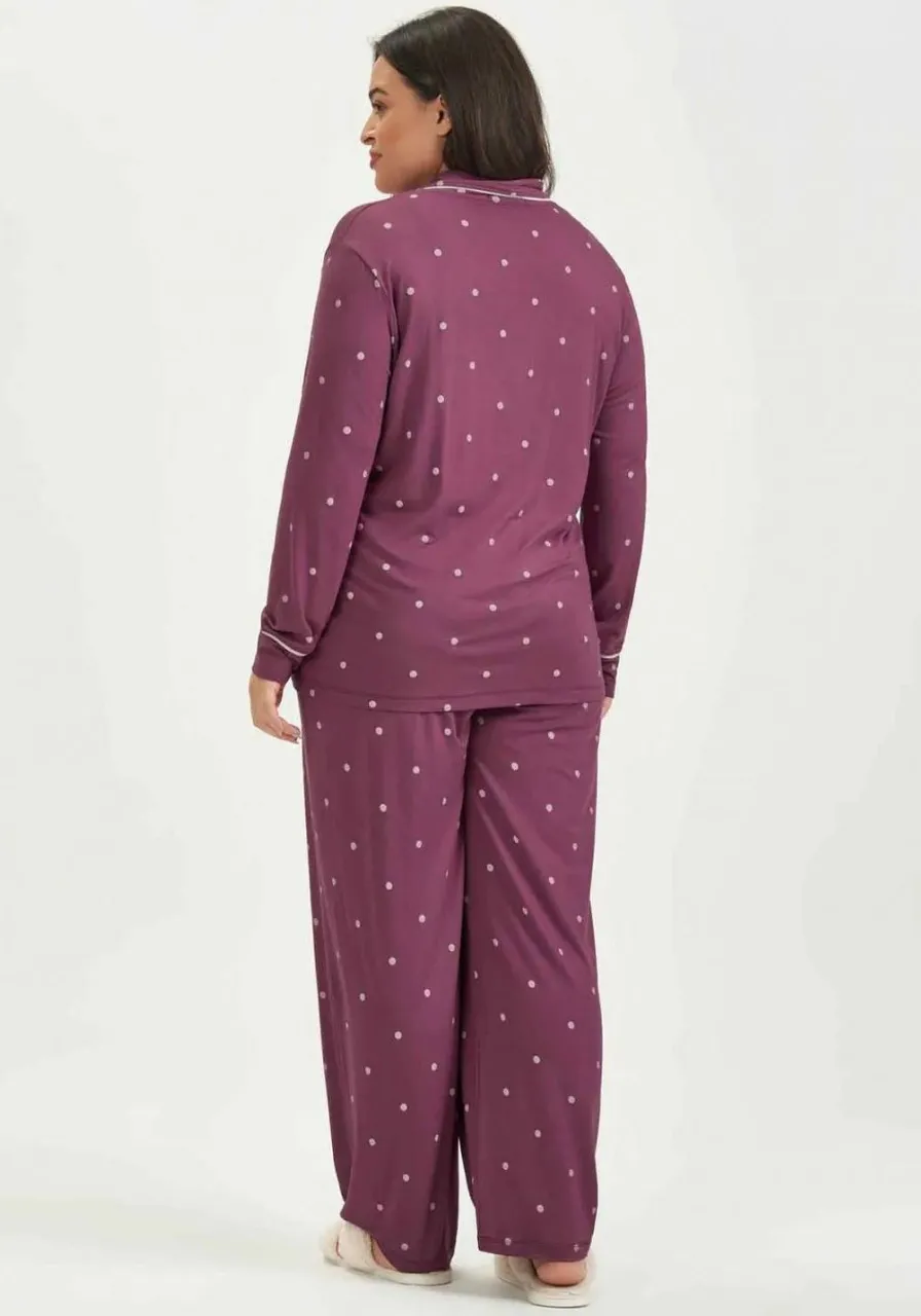 Pijama Blusa Manga Longa Plus Size