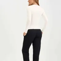 Blusa Básica Manga Longa Branco - imagem 1