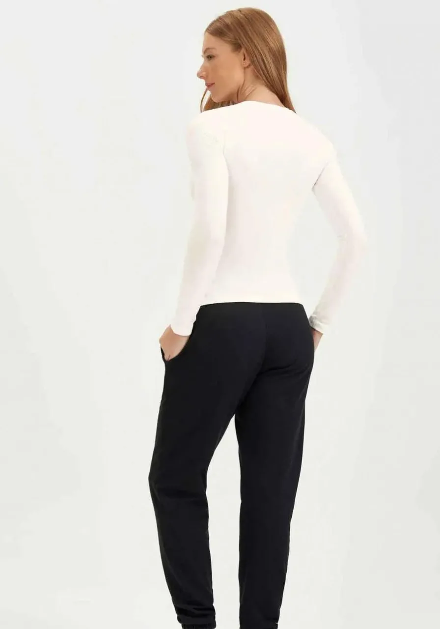 Blusa Básica Manga Longa Branco