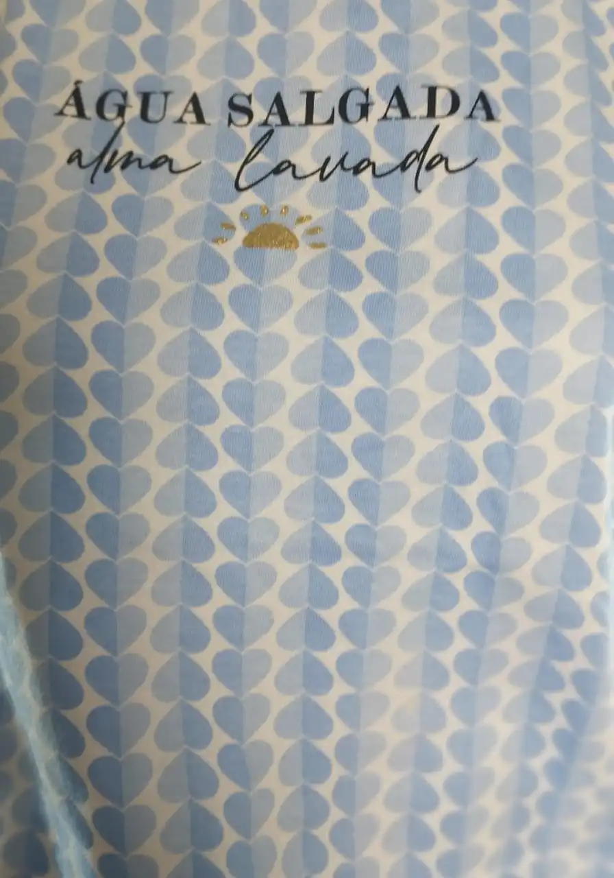 Short Doll Manga Curta Corações Azul