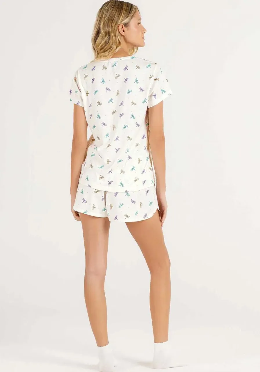 Short Doll Manga Curta E Short Libelulas 