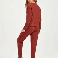 Pijama Blusa E Calça Malha Thermal Vermelho - imagem 2
