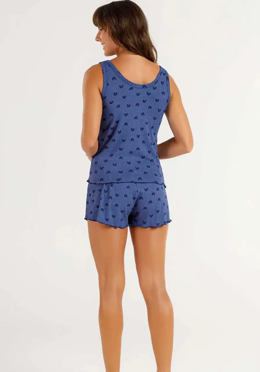 Pijama Short Doll Regata Cor com Amor 