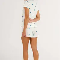 Pijama Short Doll Manga Curta Borboleta Cor com Amor - imagem 1