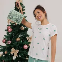 Pijama Short Doll Manga Curta Verde Cor com Amor  - imagem 2