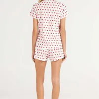 Pijama Manga Curta e Shorts Coração Cor com Amor  - imagem 3