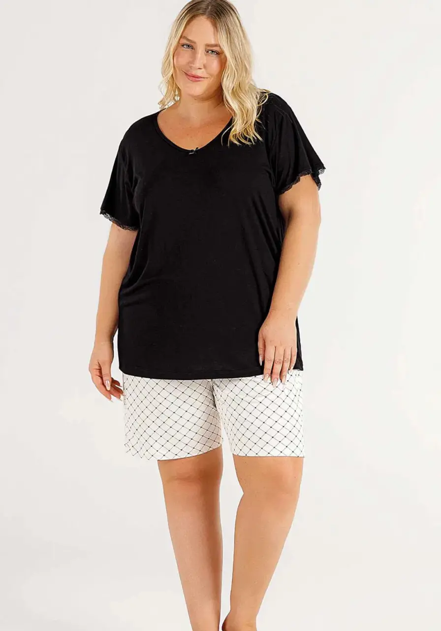 Pijama Bermudoll Plus Size Cor com Amor 