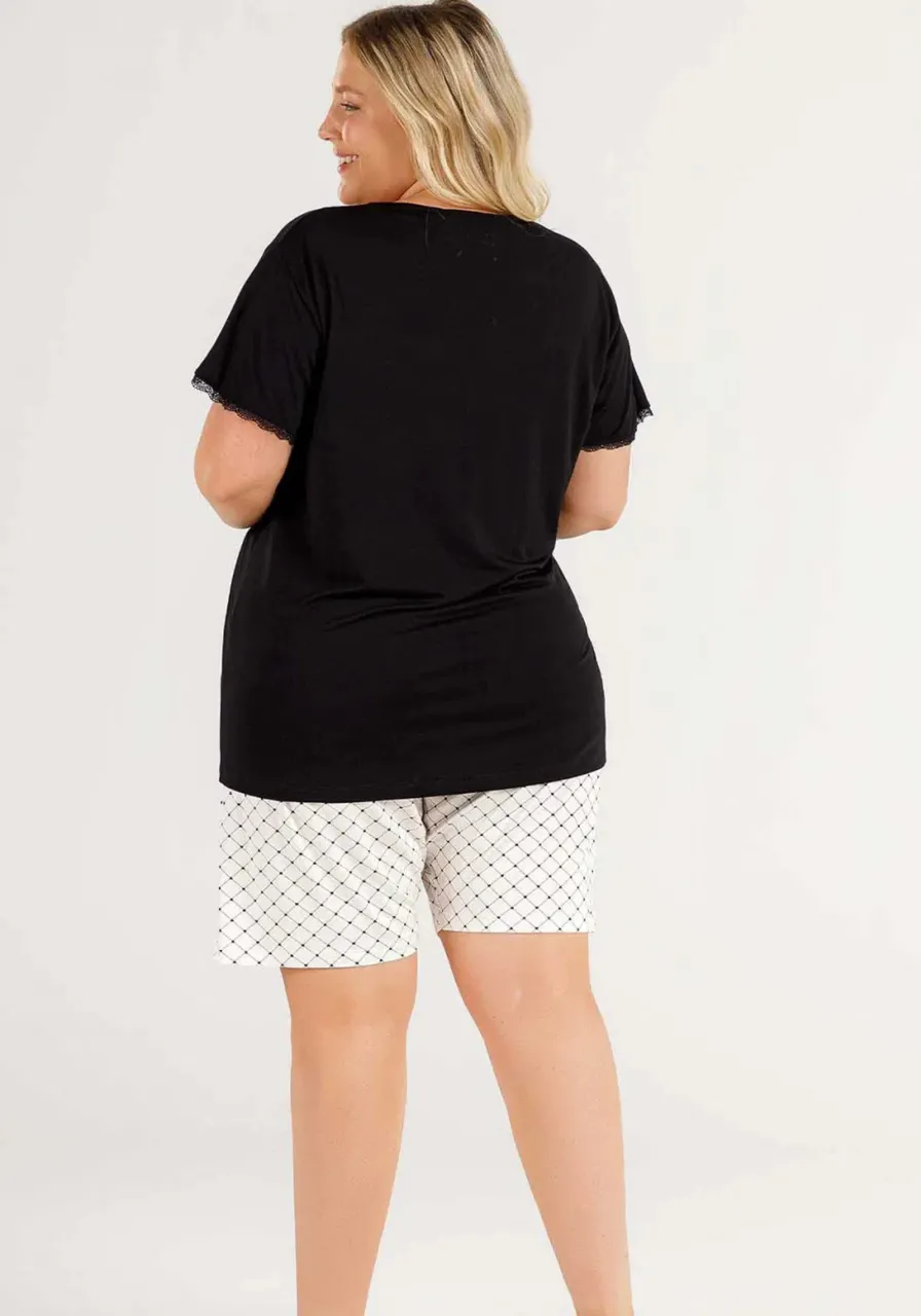 Pijama Bermudoll Plus Size Cor com Amor 