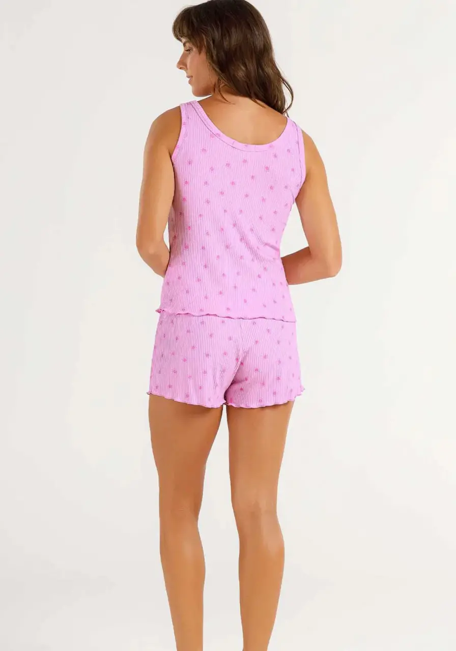 Pijama Regata com Shorts Cor com Amor 