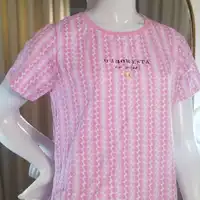 Camisola Manga Curta Rosa "O Amor Está no Mar"  - imagem 1