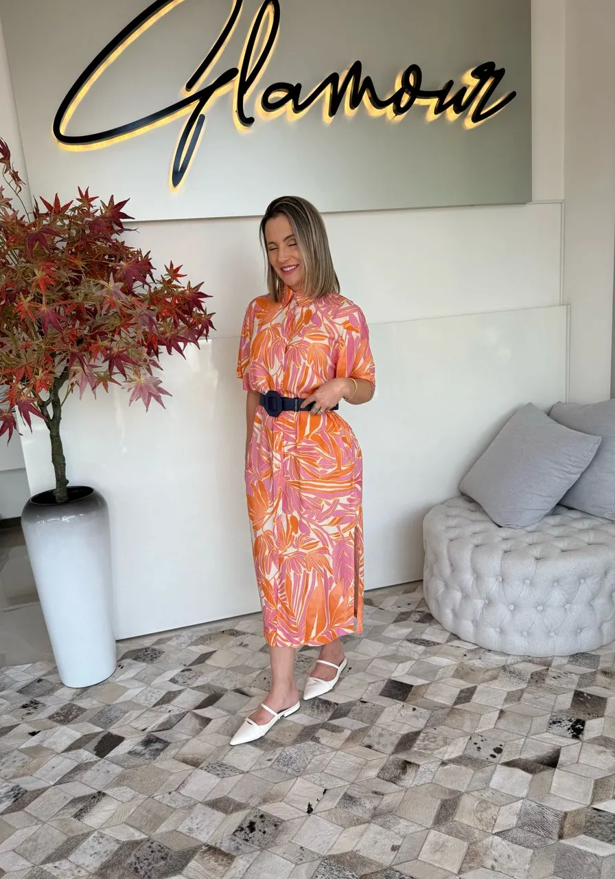 Camisa Longa Estampada Sport Sunset