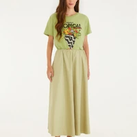 T-Shirt Fit Bouquet Tropical Verde Farm Ref 15090 - imagem 2