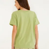 T-Shirt Fit Bouquet Tropical Verde Farm Ref 15090 - imagem 1