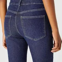 Calça Jeans Cintura Média Skinny Azul Escuro - imagem 2