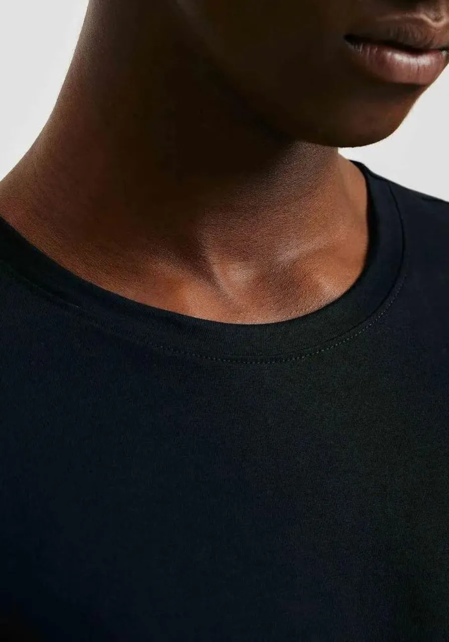 Camiseta Básica Manga Curta Pima Preto