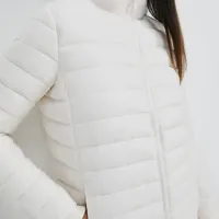 Jaqueta Básica Puffer Matelassê Off White - imagem 1