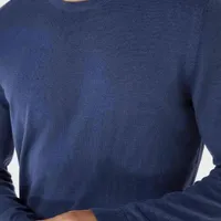 Blusão Básico Regular Em Tricô Azul - imagem 2