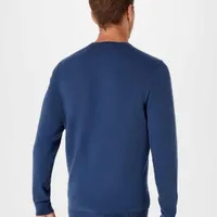 Blusão Básico Regular Em Tricô Azul - imagem 3