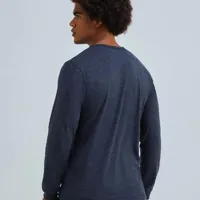 Camiseta Básica Manga Longa Slim Cinza - imagem 2