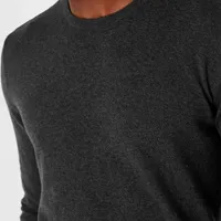 Blusão Básico Regular Em Tricô Cinza Escuro - imagem 3