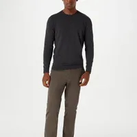 Blusão Básico Regular Em Tricô Cinza Escuro - imagem 1