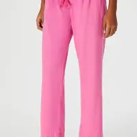 Calça Reta Cintura Alta Clochard - Rosa - imagem 3