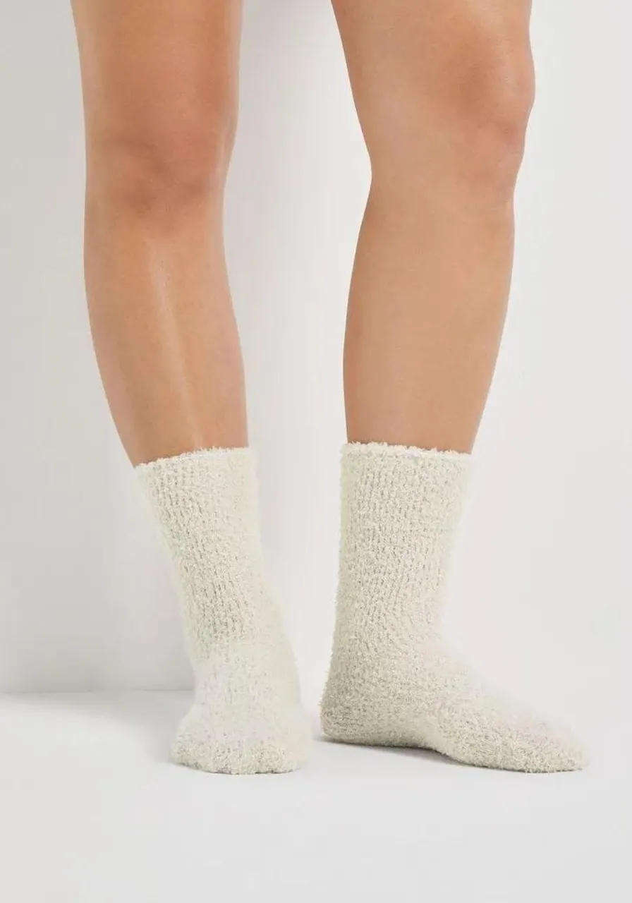 Kit 2 Pares De Meias Unissex Em Fleece