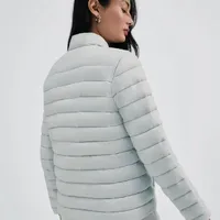 Jaqueta Básica Puffer Matelassê Cinza - imagem 2