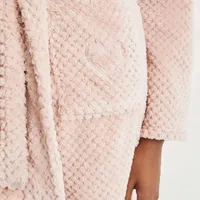 Roupão Em Fleece Jacquard Rosa  - imagem 2