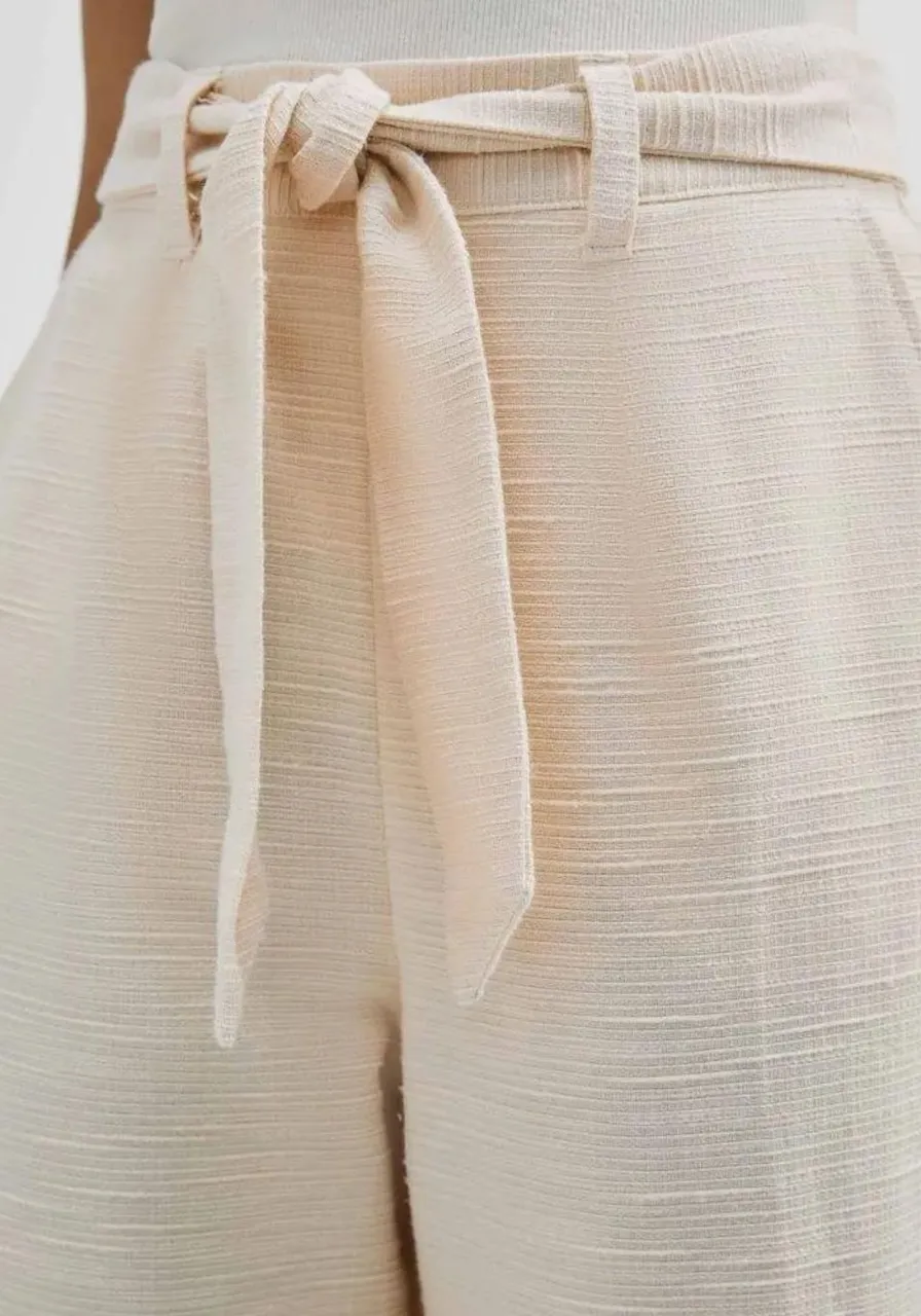 Calça Clochard Reta Bege