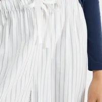 Calça Pijama Em Viscose Listrado - imagem 1