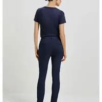 Calça Cintura Média Em Alfaiataria Azul - imagem 2