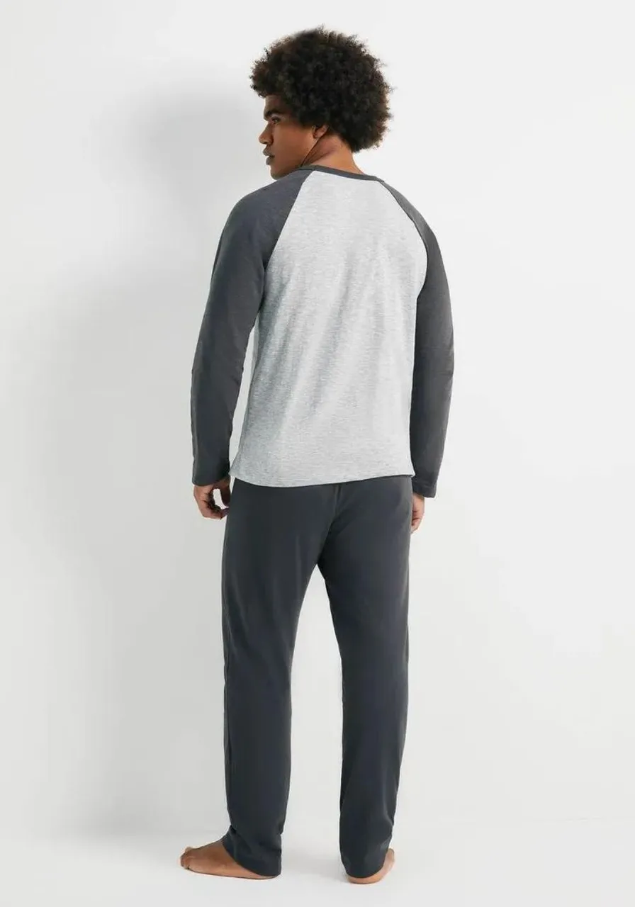 Pijama Longo Masculino Camiseta e Calça