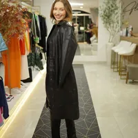 Casaco Longo de Couro - imagem 2