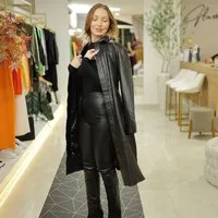 Casaco Longo de Couro - imagem 3