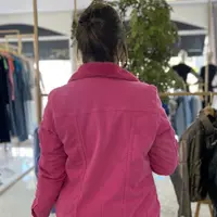 Jaqueta Jeans Forrada Peluciada Rosa - imagem 2