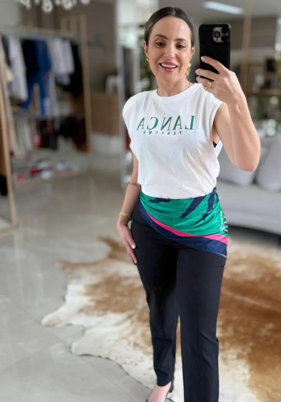 T- Shirt Muscle Com Lenço Lança Perfume Ref 15046