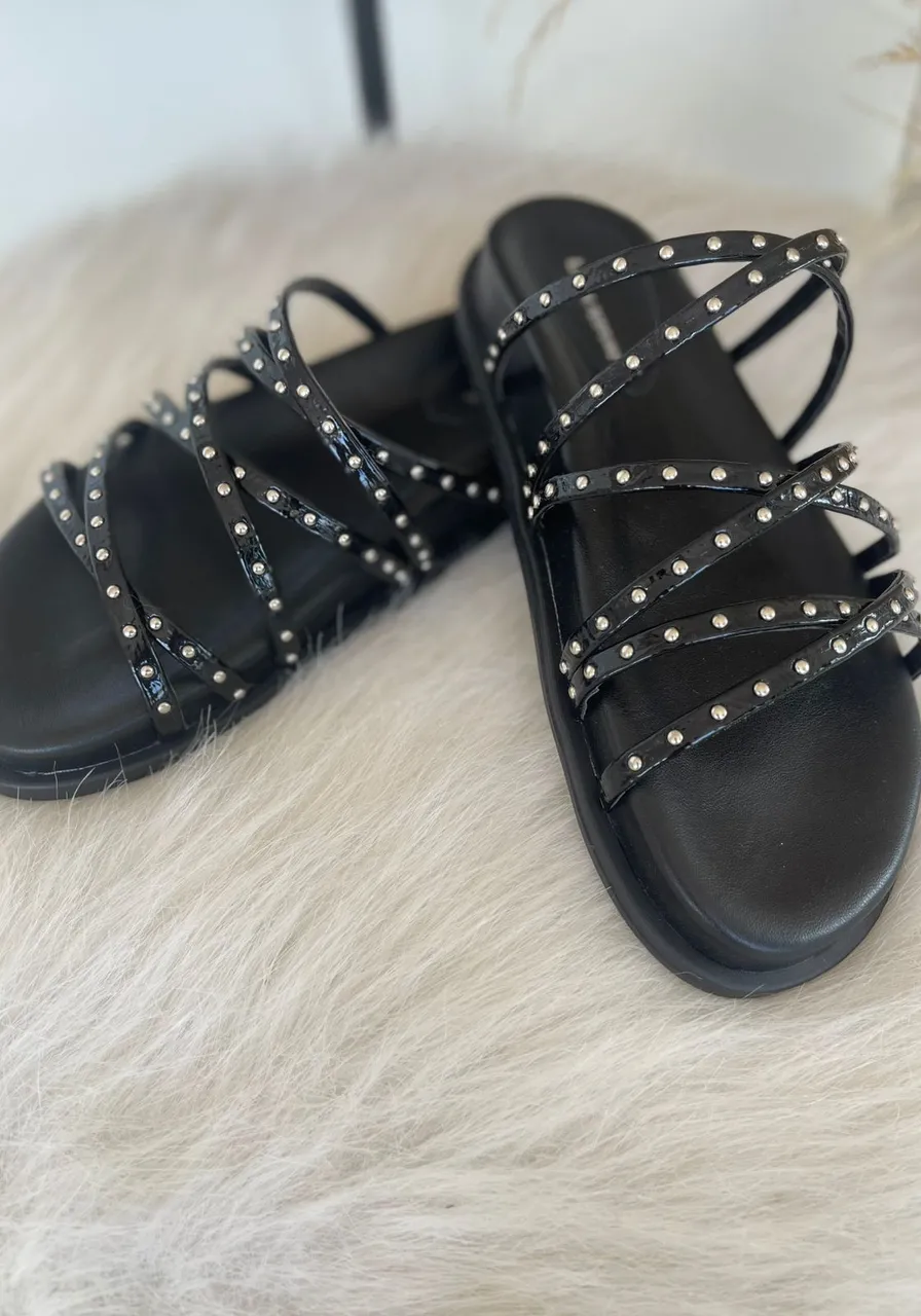 Papete Com Aplicações Preta Lança Perfume Ref 15493