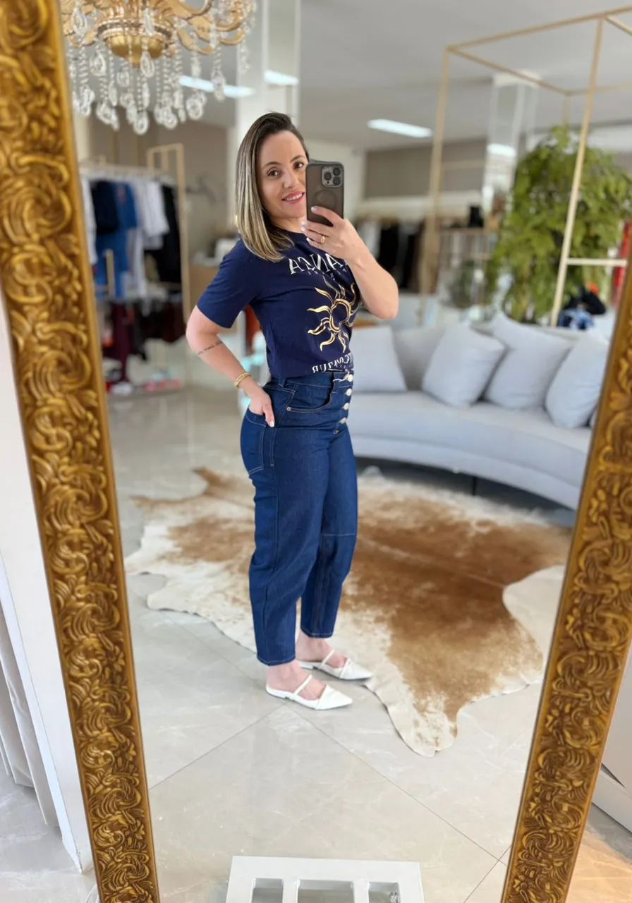 T-Shirt Manga Curta Darkness Blue Lança Perfume Ref 14981