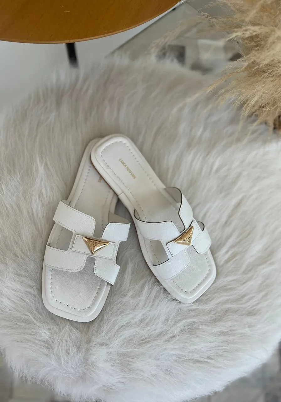 Rasteira H Com Enfeite Lança Perfume Ref 15259